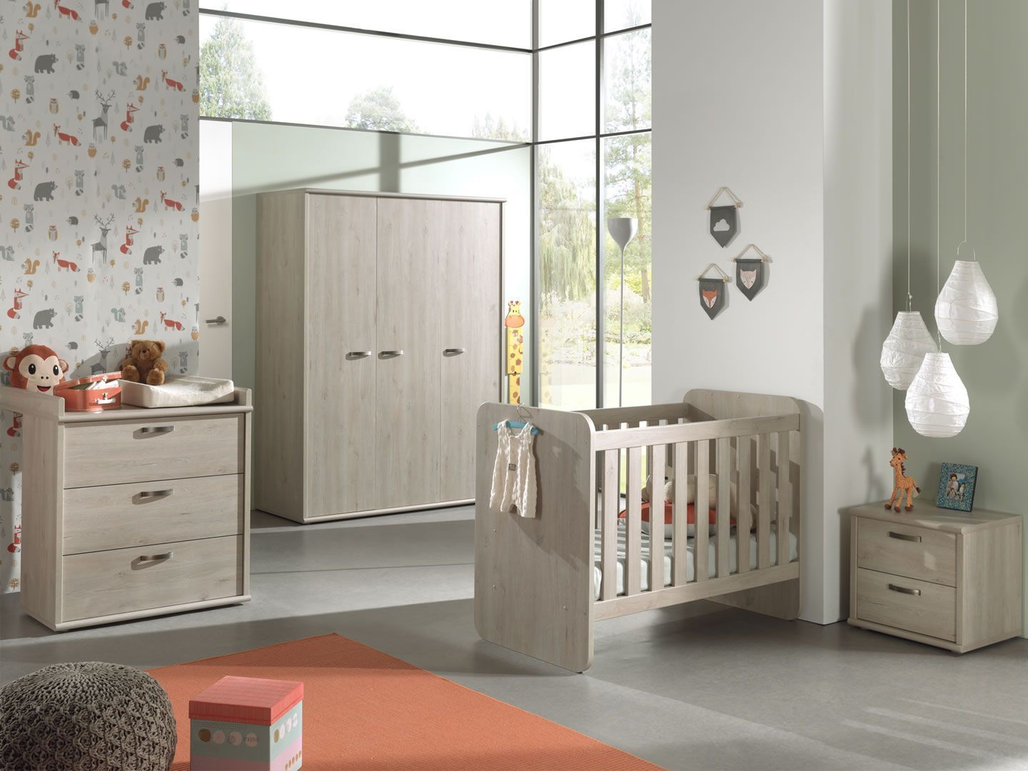 Chambre Bebe Evolutive Contemporaine Chene Clair Morgan Trocity